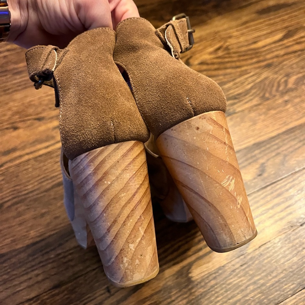 Free People Tan Leather Mules - Picture 4 of 14